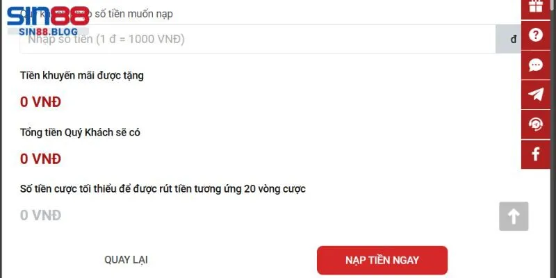 Thông tin bạn cần cung cấp để nhận thưởng nóng 